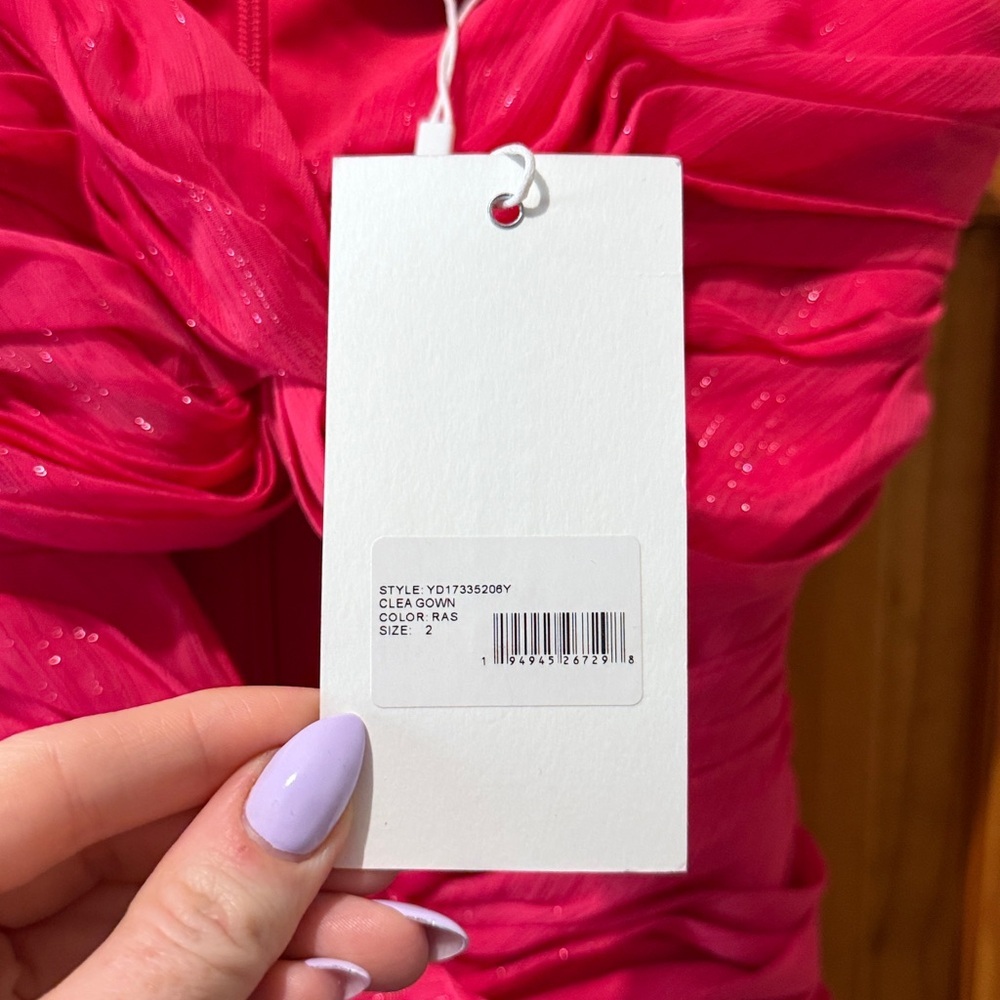 NWT Likely Clea Gown Raspberry Pink - Picture 7 of 8
